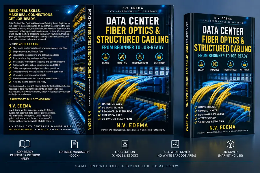 Data Center Fiber Optics & Structured Cabling book cover